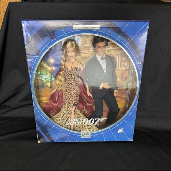 2002 Mattel JAMES BOND 007 BARBIE & KEN Collector Edition Fashion Dolls Set - Picture 1 of 8